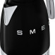De Smeg KLF02BLEU waterkoker zwart beschikt over de mogelijkheid om de eindtemperatur in te stellen