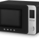 Smeg MOC02BLMEU magnetron combi, profielaanzicht van rechts met gesloten deur