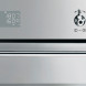 De Smeg SFP390X1 is voorzien van vingervlekvrij roestvrijstaal.