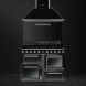 Smeg TR4110IBL2 inductie fornuis - 110 cm breed - zwart