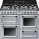 Smeg TR4110S1 fornuis zilvermetalic