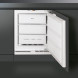 De Smeg VR115P onderbouw vriezer heeft een inhoud van 115 liter, verdeeld over drie laden