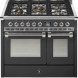 Steel Ascot AQ10SF-4M AN gas fornuis - 100 cm - combi-stoomoven - Antraciet