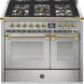 Steel AQ10SF-4M Ascot gas fornuis - 100 cm - combi-stoomoven