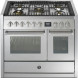 Steel GQ10SF-4M fornuis met combi-stoomoven en mega wok - 100 cm breed