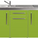 DESIGNLINE MD 150 in kleur Stengel minikeuken - Wit