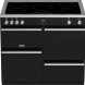 De Stoves Precision DX S1000 Ei BK zwart inductie fornuis heeft ovens met verschillende functionaliteit