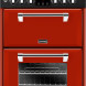 De Stoves RICHMOND 600 DF EU ROOD fornuis heeft een dubbele oven