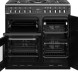 Bij de Stoves Richmond DX S900DF EU CB Ant antraciet fornuis is de rechter oven te splitten