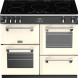 De Stoves RICHMOND S1000 EI deluxe creme inductie fornuis heeft warme creme kleur
