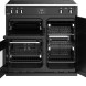 Het Stoves Richmond S900 EI zwart inductie fornuis heeft drie ovens