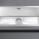 De Smeg VQ72F2 is een vlak inbouw spoelbak voor montage in het aanrechtblad