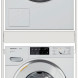 Wasmachinekast ONE PAIR wasmachine / droger zuil kast - wit