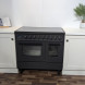 Dubbele oven op het inductie fornuis type LDBI09WSCM3/MGD