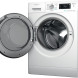 Whirlpool was/droogcombinatie 8+6 kg zijperspectief met geopende deur en getoonde trommelstructuur