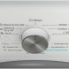Whirlpool was/droogcombinatie bovenaanzicht control panel met programmaselectie en digitale interface