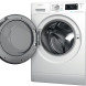 Whirlpool vrijstaande was-droogcombinatie geopende deur toont trommel en binneninterieur