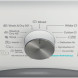 Whirlpool FFWDD 1076258 SV EE wasdroger detail van draaischijf met programmaselectie en symbolen op bovenpaneel