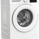 Whirlpool vrijstaande wasmachine 8 kg vooraanzicht met gesloten deur en bedieningspaneel