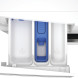 Whirlpool wasmachine detailweergave van uitneembare dispenserbak met drie compartimenten