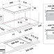 Whirlpool WB S2560 NE BM technische installatietekening met afmetingen en aansluitschema