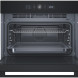 Whirlpool WCW46HMB oven geopend met rooster, verwarmingselement en interieur zichtbaar
