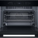Whirlpool WCW7O7HTSB magnetron-oven geopende deur met twee roestvrij stalen roosters