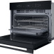 Whirlpool WCW7O7HTSB magnetron-oven 3D zijkant geopend, interieur zichtbaar