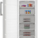 Whirlpool WHMFF 1292 W4E vrieskast interieur met gevulde laden en voedselvoorraad