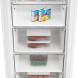 Whirlpool WHMFF 1292 W4E vrieskast interieur bovenkant met ingebouwde laden vol verpakt voedsel