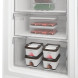 Whirlpool WHMFF 1292 W4E vrieskast bovenste vrijviezer geopend met inhoud zichtbaar