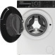 Whirlpool vrijstaande wasmachine met geopende deur en zichtbare trommel van bovenaf