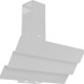 Wiggo WE-A943G(W) wand afzuigkap - wit - schuin anti-hoofdstoot