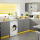 De Zanussi ZWF91483W wasmachine is direct tussen twee kasten in te plaatsen