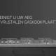 Open ovendeur AEG CKB64415BM met eenvoudig te reinigen glas en emaille binnenkant