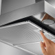 AEG DBB3651M wand rvs afzuigkap - 60 cm. breed