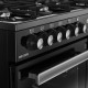 Metalen draaiknoppen en bediening Belling COOKCENTRE 100 DF BLK