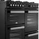 Design fornuis Belling COOKCENTRE 100 DF BLK 100 cm breed met digitale timer