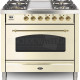Boretti VFPN93OWG fornuis gasoven oud-wit