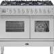 Boretti VP104MIX fornuis met magnetron roestvrijstaal