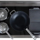 Nieuw is de flex inductie op het kookgedeelte van de Boretti ML9015IFSIX