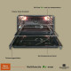 Grote oven van 89 liter met smart TFT display en softclose deur