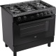Etna FG190ZWA gas fornuis zwart - 90 cm. breed