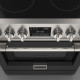 Fulgor Milano FSRC 3004 P MI ED 2F MBK fornuis inductie - zwart - 76,2 cm. breed