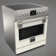 Fulgor Milano FSRC 3004 P MI ED 2F X fornuis inductie - 76,2 cm. breed