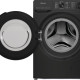 Hisense WF3V843BB/BLX zwarte wasmachine - 1400 toeren en 8 kg.