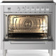 Ruim 97 liter grote multifunctionele oven met hete lucht, grill en pizzafunctie, uitgevoerd in duurzaam geëmailleerd materiaal en energieklasse A