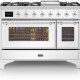 Ilve M12FDNE3/WH fornuis - wit - 120 cm. breed