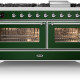 Ilve M15FDNE3/EG fornuis - groen - 150cm. breed