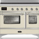 Ilve MDI106NE3/AW inductie fornuis - 100 cm breed - oud wit